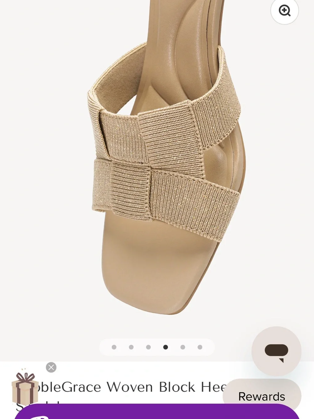 Cosy Island PebbleGrace Woven Block Heeled Sandal